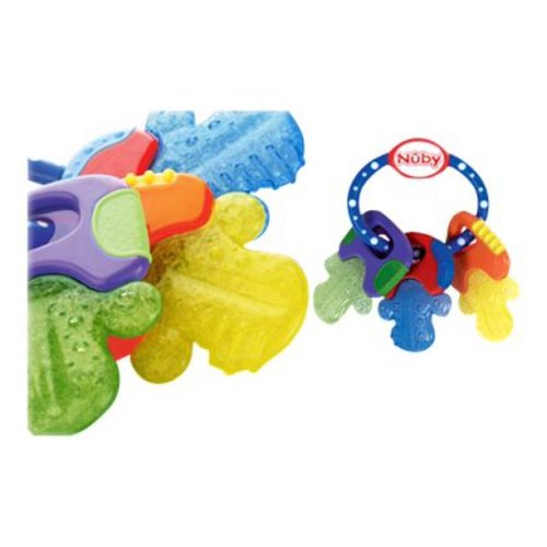 Nuby "Keys" Icy Bite Teether - red/purple, one size