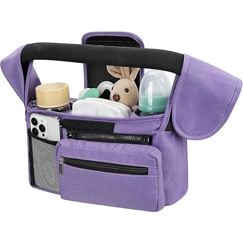 Accmor Universal Stroller Organizer with Insulated Cup Holder