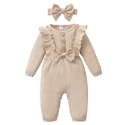 Mioglrie Newborn Baby Girl Clothes One Piece Jumpsuits Clothes Short Sleeve Rompers Summer Clothes for Baby
