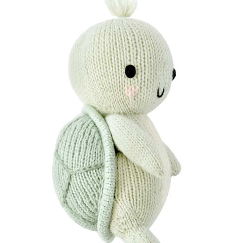 Baby Sea Turtle Kelp Green Hand Knit | cuddle+kind