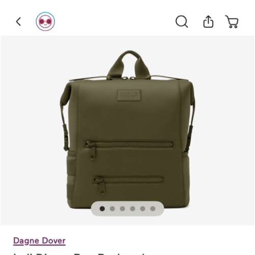 Indi Diaper Backpack in Dark Olive, Large