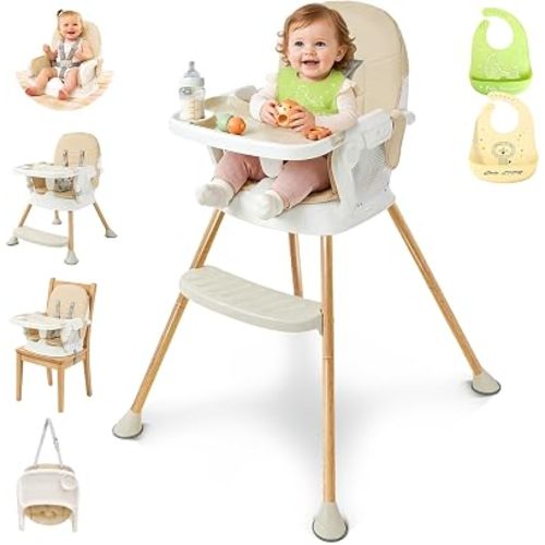 High Chairs for Babies and Toddlers, Portable Baby High Chair Adjustable