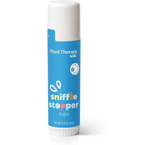 Plant Therapy Kids Sniffle Stopper Balm Stick 0.5 oz Supports Clear, Easy Breathing, Soothes Skin While Easing Congestion, All Natural Ingredients