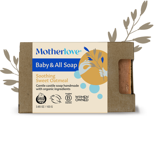Baby & All Non-Toxic Castile Soap Bar- Soothing Sweet Oatmeal – Motherlove Herbal Company