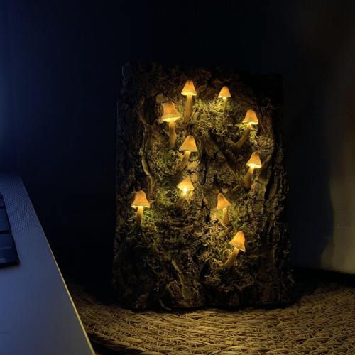 Mystical Forest Mushroom Lamp | Handcrafted Night Light & Table Lamp for Bedroom
