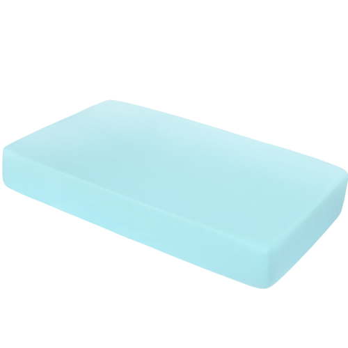 Ntbay 100% Brushed Microfiber Fitted Crib Sheets, Ultra Cozy and Soft Crib Sheet for Standard Crib and Toddler Mattresses, Boys, Girls, Unisex, 28" x 52", Aqua