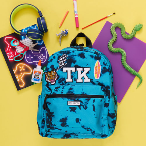 Customizable Kids' Backpack with Patches - Cali Tie-Dye | Little Chicken