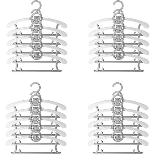 WJWSKI Baby Nursery Closet Hangers, Ultra-Thin Non-Slip Laundry Infant Pant Hangers for Newborn Clothes - 20pcs White Gift - Adjustable Children Coat Hanger for Girl Boy Toddler Kids Child (Grey)
