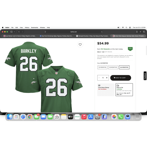 baby eagles jersey