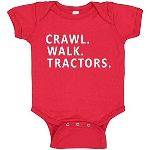 Crawl Walk Tractors Baby Boy Clothes Romper