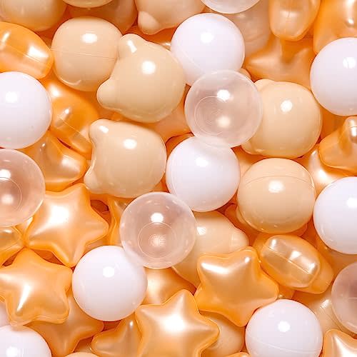 Realhaha Baby Pool Ball Pit Balls - Ocean-Themed - Pack of 100 - Create an Underwater Adventure for Your Little One