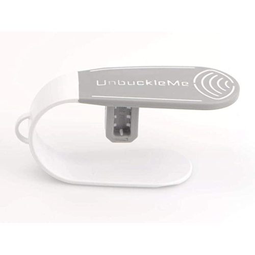 UnbuckleMe Car Seat Buckle Release Tool - As Seen on Shark Tank - Makes it Easy to Unbuckle a Child's Car Seat - Tool for Parents, Grandparents & Older Children (1 Pack, Gray & White) - 1 Count (Pack of 1)