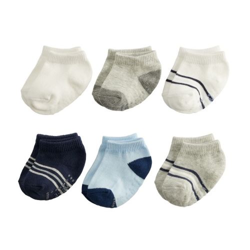 Baby & Toddler Boy Jumping Beans® 6-Pack Low Cut Grip Socks