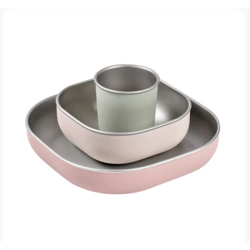 Stainless Steel Meal Set- cotton candy