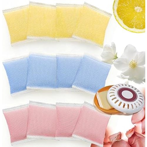 NewKe 12 Pack Diaper Pail Odor Absorber Carbon Filter Refills for Puck Baking Soda Cartridge, Diaper Pail Deodorizer Replacement Compatible with Munchkin Step and Pall Diaper Pail