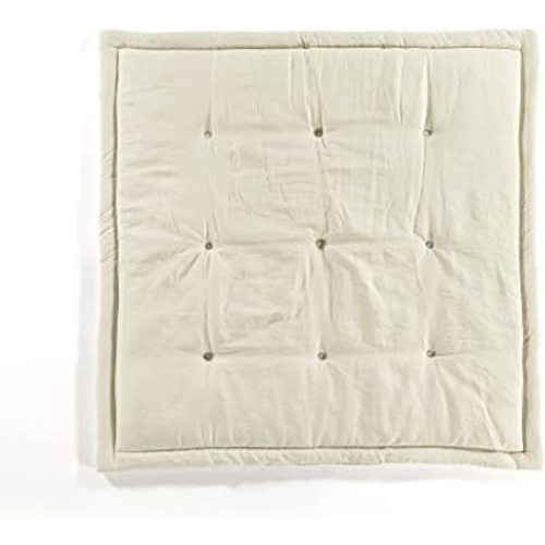 Lush Decor Baby Square with Border Play Mat, 36" x 36", Neutral