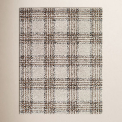 Birch Lane™ Kage Monte Brown/Gray/Black Classic Plaid Area Rug & Reviews | Wayfair
