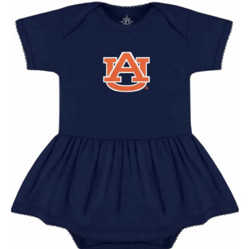 Auburn Tigers NAVY Baby Picot Romper - 1866156