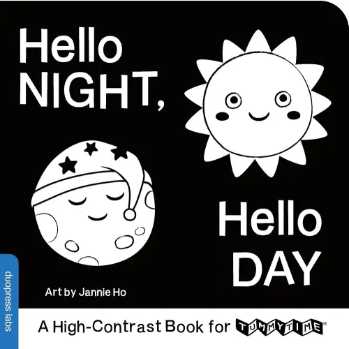 Hello Night, Hello Day: A High-Contrast Baby Board Book to Help with Visual Development (High-Contrast Books, 8)