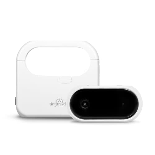 Tiny Traveler Add-On Baby Car Camera with Power Bank – 720P HD, Night Vision, Easy Install for Twins, 2 Kids, or Pets – Wireless Baby Car Camera Add-On Kit (Monitor Not Included)