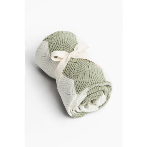 KNIT COTTON BABY BLANKET