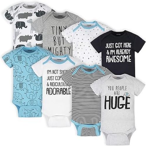 Onesies Brand Baby 8-pack Short Sleeve Mix & Match Bodysuits