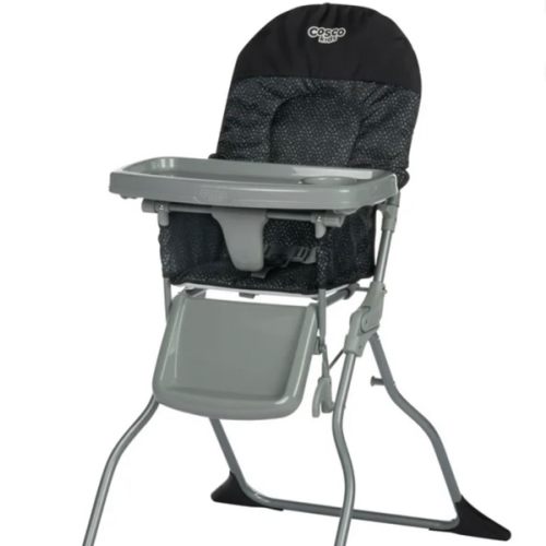 Cosco Simple Fold High Chair - Comet: Removable Tray, Safety Harness, Folds for Easy Transport