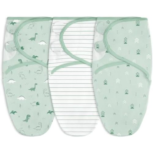 Baby Swaddle Blanket, 0-3 Months, Cotton Arm-in Sleep Sack, Wearable Blankets Wrap for Newborn Infant