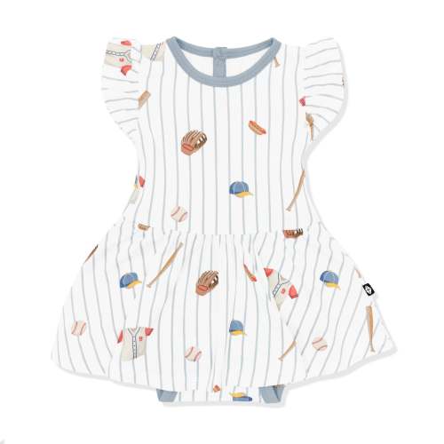 Kyte Baby | Twirl Bodysuit Dress in Home Run
