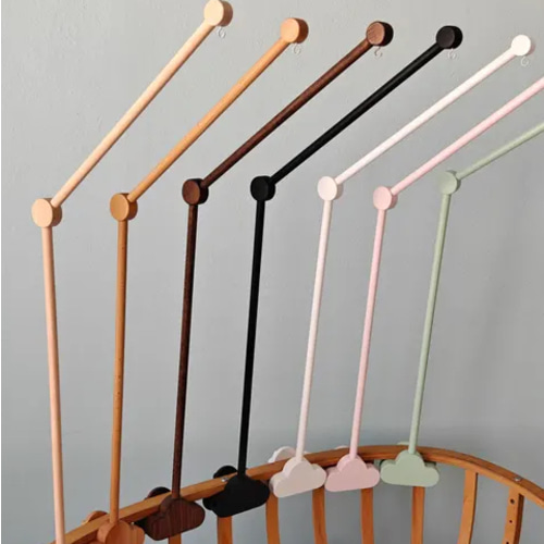 Etsy Natural Wood Baby Crib Mobile Hanger Arm - Walnut