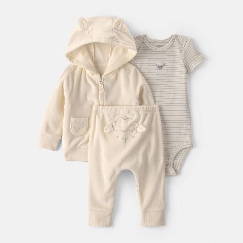 Baby Carter's 3-Piece Hoodie, Bodysuit & Pants Set