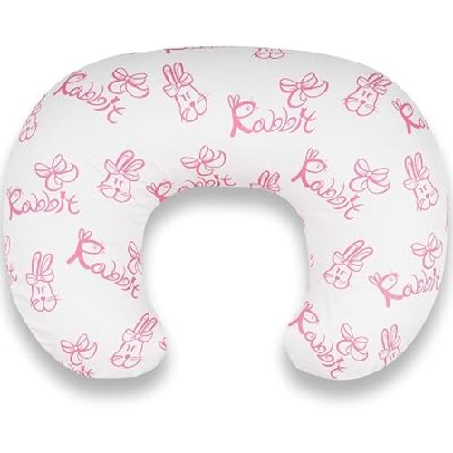 Nursing Pillow – Ergonomic Breastfeeding & Bottle Feeding Support, Standard Size, Breathable with Washable Cover, Hypoallergenic, Ideal for Tummy Time and Sitting Support