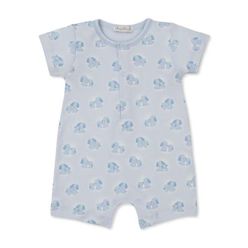 Puppy Family Blue Short Playsuit