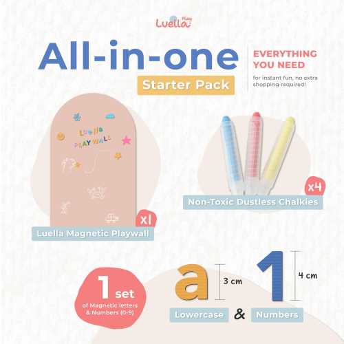 Magnetic play wall decal All-In-One Starter Pack 39"x24" (100cmx60cm)