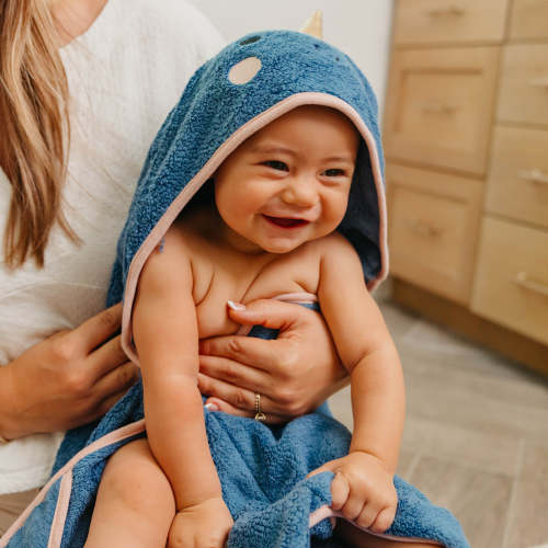 Character Bamboo Hooded Towel - Nori