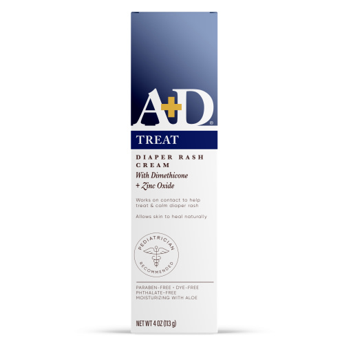 A+D Medicated Diaper Rash Cream with Zinc, 4oz