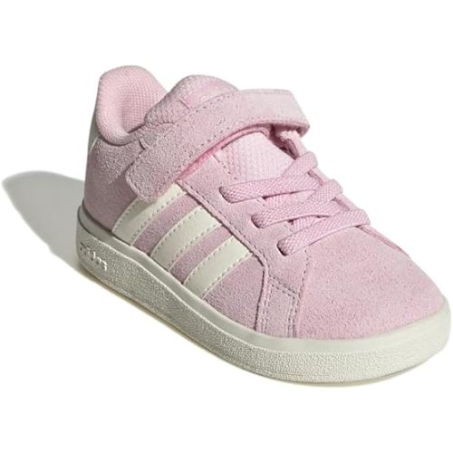 adidas Baby-Boy's Grand Court 2.0 Elastic Lace & Strap Sneaker