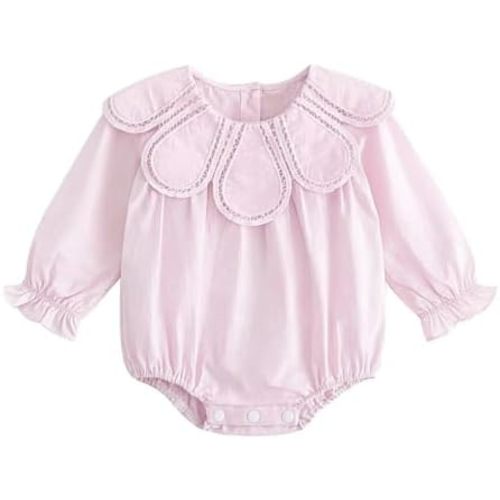 Newborn Baby Girl Floral Romper Infant Sleeveless Solid Jumpsuit Summer Playwear Bodysuit