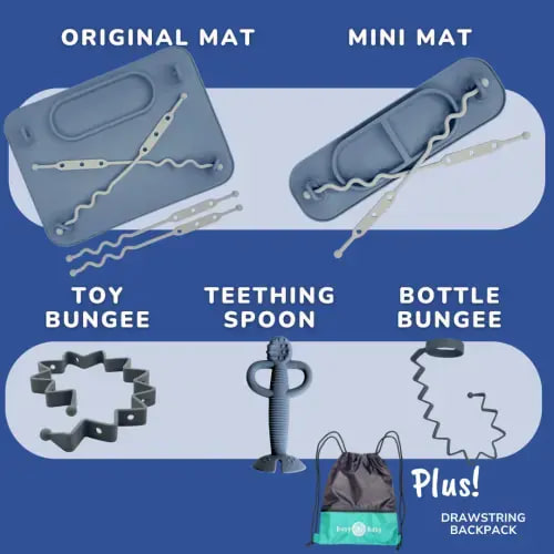Pewter Gift Bundle Mat, Tethers, and Spoon