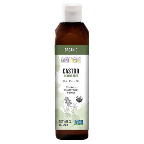 Aura Cacia Certified Organic Castor Skin Care Oil, 16 fl oz