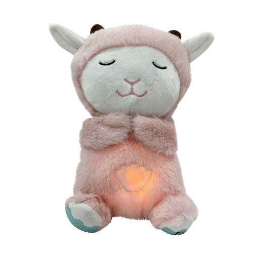 IMossad 7" Plush Prayer Lamb Plays Jesus Loves Me Praying Plush Lamb Soft Toy Stuffed Animal Bedtime Gifts for Baby Kids Girls Boys