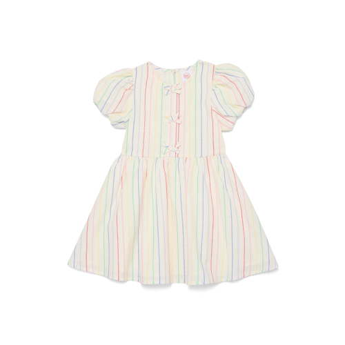 Wonder Nation Toddler Girls Stripe Dress with Bubble Sleeves, Sizes 12M-5T
