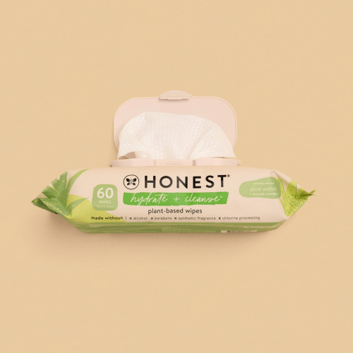 The Honest Company Hydrate + Cleanse, Benefit Wipes, 60 Count (Select for More Options)