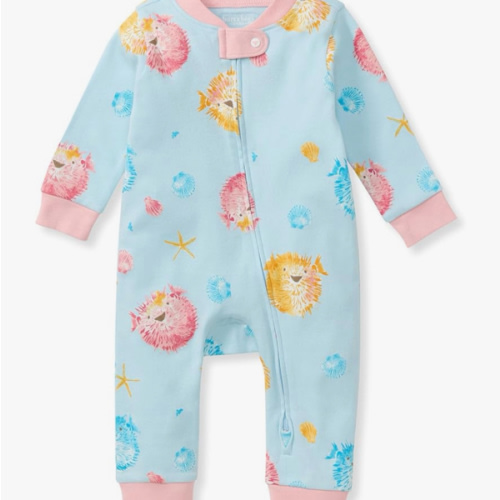 Burt's Bees Baby Boys Sleep and Play PJs, 100% Organic Cotton One-Piece Zip Front Romper Jumpsuit Pajamas