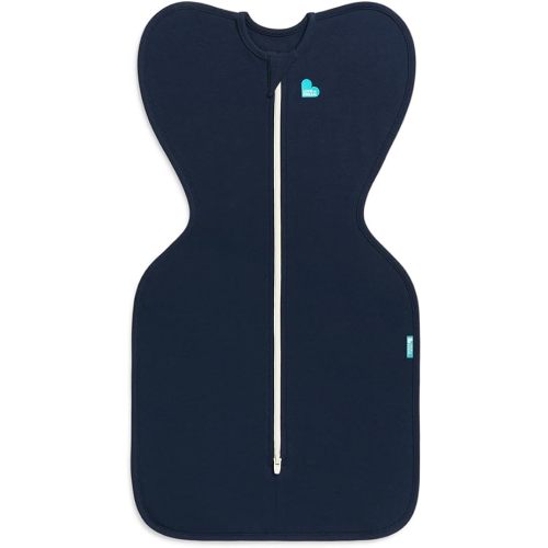 Love to Dream Swaddle UP, Sleep Sack 0-3 Months, Self-Soothing, Improves Sleep, Secure Fit Helps Calm Startle Reflex, Baby Essentials Must Haves Newborn, 1.0 TOG, Small 8-13 lbs, Navy