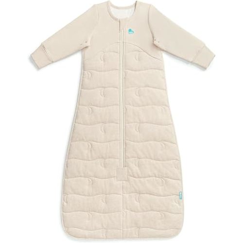 Love to Dream Long Sleeve Sleep Bag | 3.5 TOG, 6–18M, Oatmeal Moon Quilting
