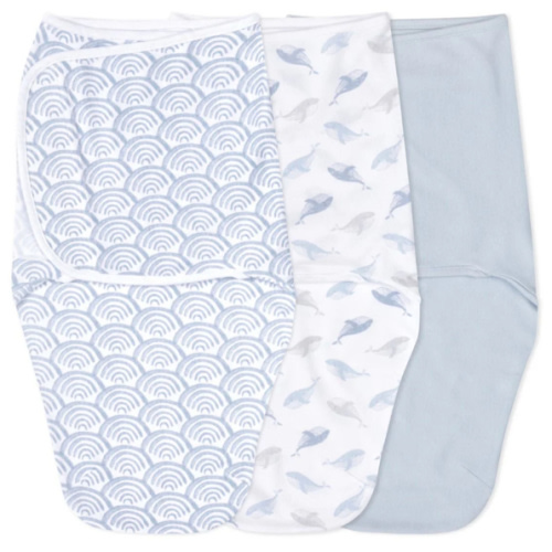 At Sea Easy Swaddle With No Zipper 0-3M | aden + anais