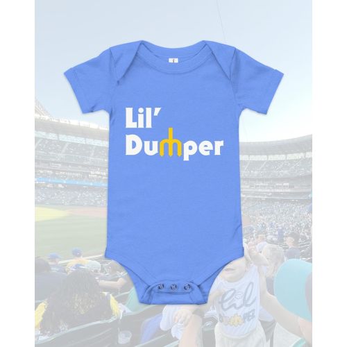 Lil' Dumper Baby Onesie ('70s Retro Blue) | Seattle Baseball X Big Dumper X RCDC Infant Bodysuit - Etsy