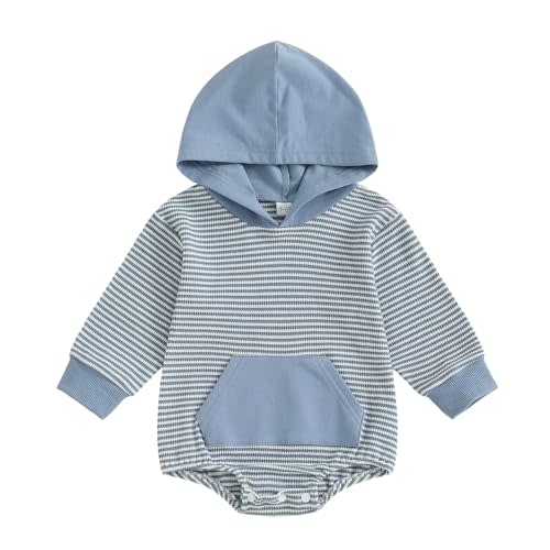 VISGOGO Unisex Baby Boy Girl Romper Waffle Newborn Infant Onesie Clothes Long Sleeve Bubble Oversized Romper Bodysuit Top