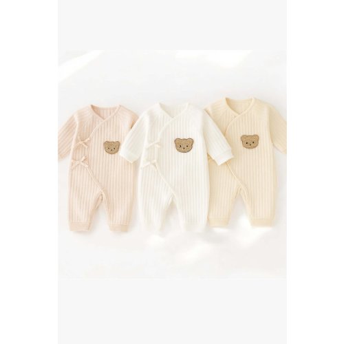 The Teddy Bear Boucle Wrap Baby Grow Romper